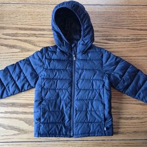 GAP Toddler Boys 5 Years Navy Hooded Puffer Jacket